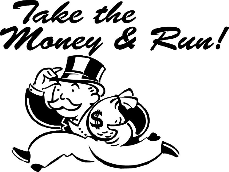 run with money from casino